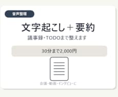 文字起こしを要約・議事録に整えます イメージ1