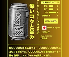 酒販店店長が商品のPOPを作成します イメージ1
