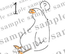 シンプルでゆるめのイラストになります SNS用アイコンなどにご利用いただけます。