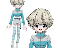 Vtuber、Live2Dパーツ分け作画描きます