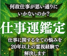 神業霊視｜仕事運命即日鑑定します 1万文字超の細密霊視で転職・天職・人間関係等を好転