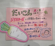 手描きでポップを描きます イメージ1