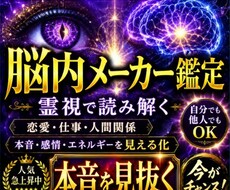 大ボリューム★あなたもあの人も脳内メーカー★します ★霊視で読み解く★脳内を見える化★