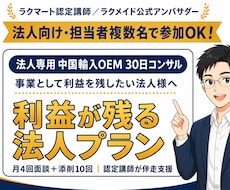 法人向けAmazon中国輸入OEMをコンサルします イメージ1