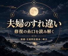 夫婦のすれ違いと修復の可能性を読み解きまます イメージ1