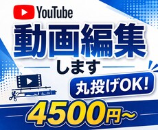 丸投げOK！YouTube動画編集します イメージ1