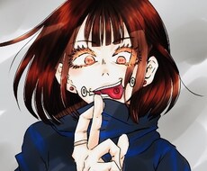 格安！最短3日で完成！個性派アイコン作成します ダークで病み系なカッコいいアイコンです♪