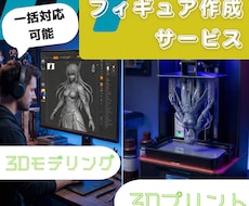 イラスト・写真からオリジナルフィギュアを制作します 3Dモデリング、プリントまで一括対応