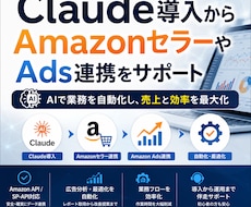 Amazonセラー・広告運用をAIで改善します Claude導入からAmazonセラーやAds連携をサポート
