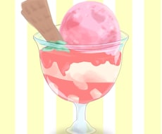 かわいい食べ物のイラスト承ります 商業利用可！あなただけの食べ物イラストを！キャラクター追加も
