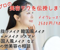 現役プロが貴方のメイクを見ながらアドバイス致します イメージ1