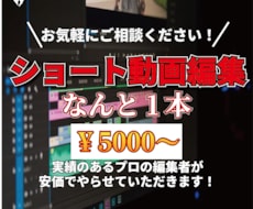 ショート動画編集いたします イメージ1
