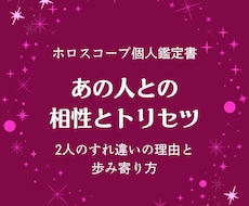あの人との相性とトリセツをホロスコープで読みます イメージ1