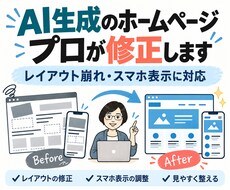 AI生成のホームページをプロが修正します イメージ1
