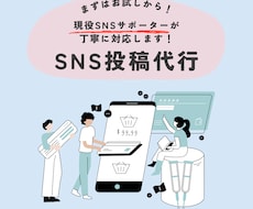 まずはお試し！SNS投稿代行します イメージ1