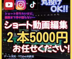 丸投げOK！ショート動画編集承ります Shorts・Reels・TikTok向けの短尺動画