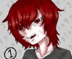 ダーク感のあるイラスト、アイコン作成します イメージ1