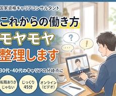 転職や今後のキャリアのモヤモヤを客観的に整理します イメージ1