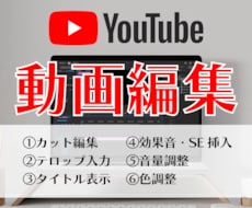 あなたのYouTube動画高クオリティで編集します イメージ1