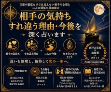 相手の気持ち・すれ違う理由・今後を深く占います イメージ1
