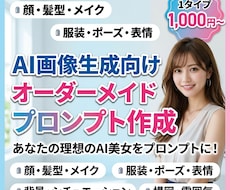 AI画像生成用のオーダーメイドプロンプト作成します イメージ1