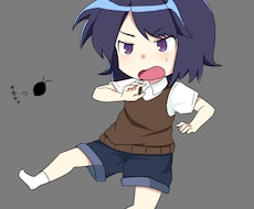 アニメ塗りでデフォルメイラストを描きます イメージ1