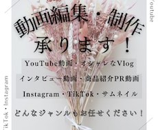 格安で動画/広告動画/YouTubeの編集承ります イメージ1