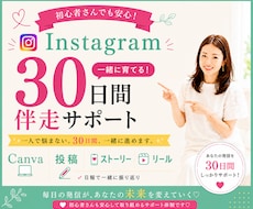 Instagram初心者さんを30日間伴走します ストーリー・投稿・リール・Canvaまで相談OK◎