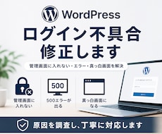 WordPress管理画面に入れない原因調査します イメージ1