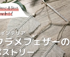 動画付きキット～マクラメフェザーのタペストリーます イメージ1