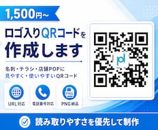 ロゴ入りQRコードを作成します イメージ1