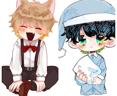絶対にかわいいデフォルメイラストを1日で納品します イメージ1