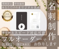 ビジネス名刺・今だけ！の特別価格でお作りします イメージ1