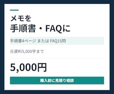 業務メモを手順書やＦＡＱに整理します 散らばった情報と確認事項を読みやすい文書に