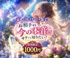 お相手の今の本音をワンポイント霊視してお伝えします 今の彼のリアルな本音をサクッと鑑定！