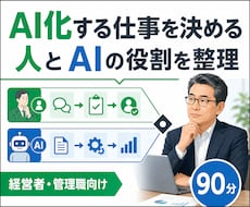AIに任せる仕事リストと業務フローを設計します イメージ1