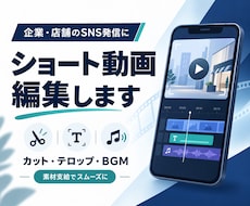 企業・店舗向けのショート動画を編集します イメージ1