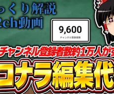 1万人がゆっくり解説、2ch動画を丁寧に編集します イメージ1