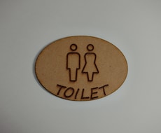 トイレサインプレート（Aタイプ）を販売します イメージ1