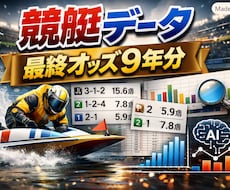 即納・過去9年分の競艇最終オッズデータを提供します イメージ1