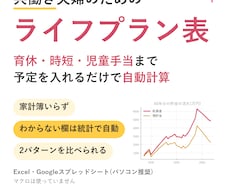 入力簡単！共働き家計のライフプラン表をお渡しします イメージ1