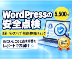 WordPressサイトの安全点検をします イメージ1