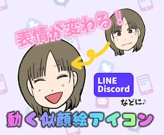 表情が動く！アニメーション似顔絵作成します 【サンプル掲載OKの方限定特価！】【3名様まで】