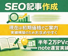 note経験を活かしSEO記事を丁寧に作成します 検索意図を意識し読みやすさも大切にしたSEO記事を丁寧に作成