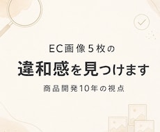 EC画像5枚の違和感を見つけます イメージ1