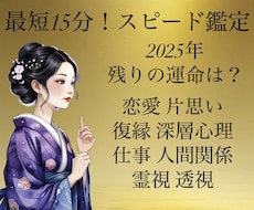 11月スタート！今年中に願いが叶うか霊視鑑定します スピード鑑定｜恋愛・片思い・復縁・相手の深層心理・人間関係