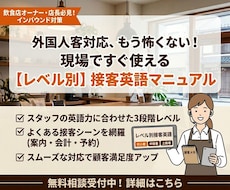 お店に合ったレストラン・カフェの英会話集を作ります イメージ1