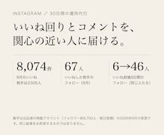 インスタのいいね回りとコメントを30日代行します イメージ1