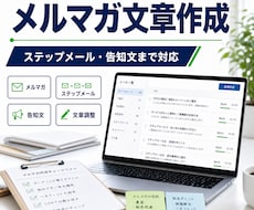 メルマガ配信文を作成します イメージ1