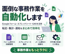 GASで面倒な事務作業を自動化します イメージ1